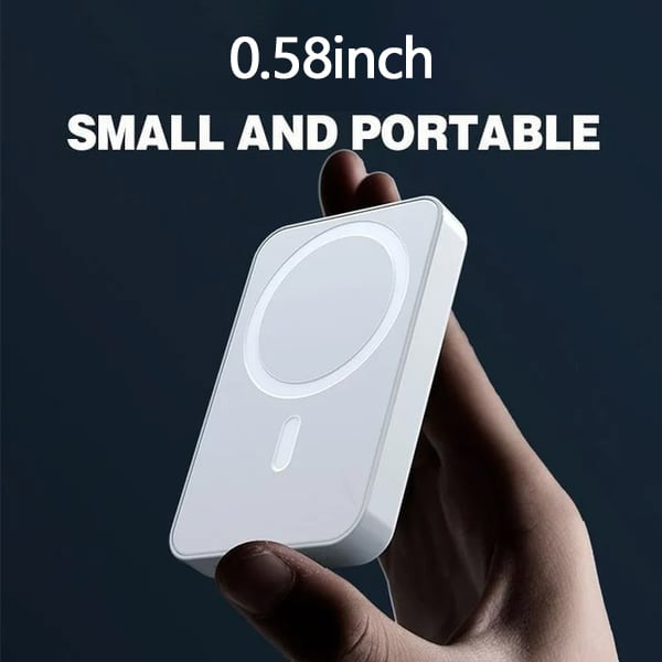 🔥Por tiempo limitado 50% de descuento⚡Batería externa inalámbrica portátil con imán (10000mAh)