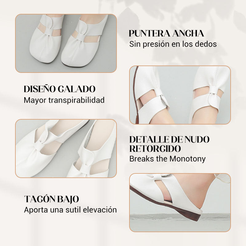 🔥COMPRA 2 ENVÍO GRATIS🔥Mules de mujer con nudo y suela blanda