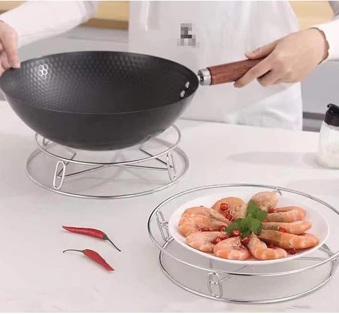 Rejilla Vaporera Redonda de Acero Inoxidable para Cocina