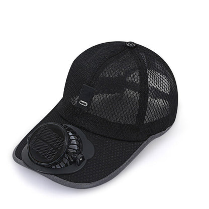 Gorra de Béisbol Transpirable con Ventilador Solar