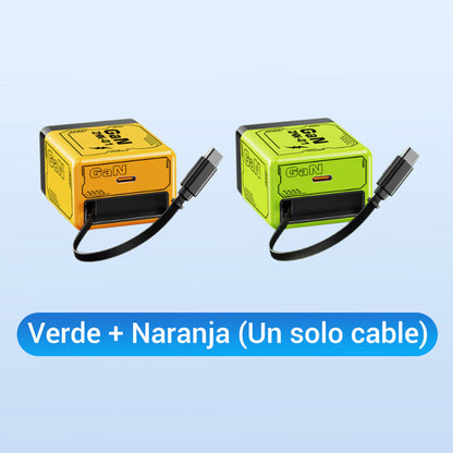 ⏳Especial por tiempo limitado⏰Adaptador de carga rápida con cable y conector tipo C retráctil