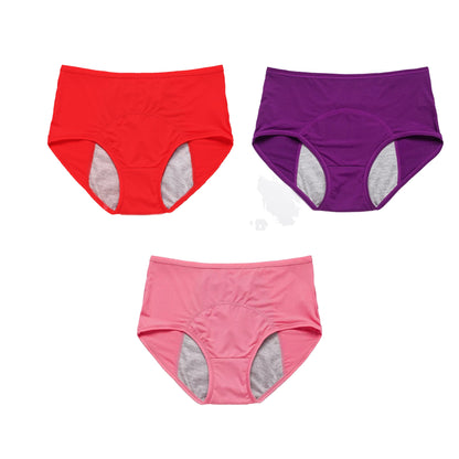 🔥Compra 5 y llévate 5 gratis🔥Bragas de cintura alta a prueba de fugas para mujer