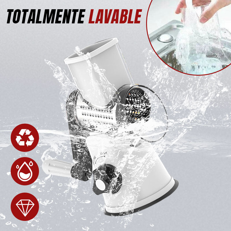 🔥 2025 Venta de cocina 🔥 Rallador manual multifuncional giratorio y picadora 🚀🥕