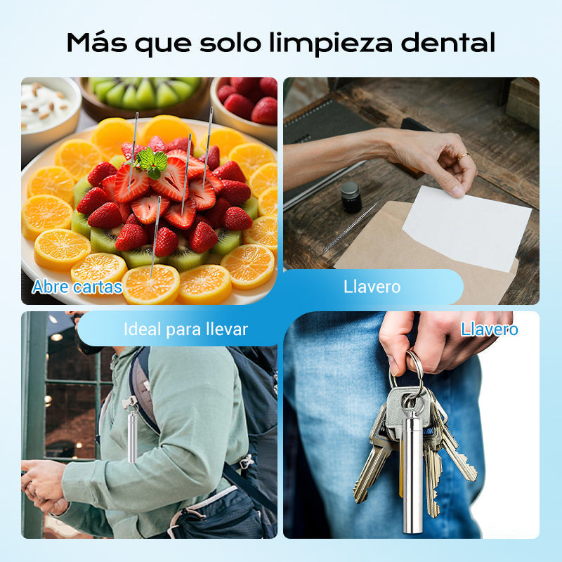 🔥Juego de palillos de dientes de acero inoxidable 7pcs