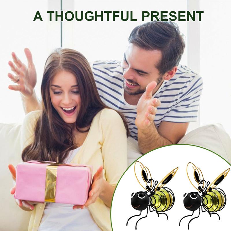 🐝Envío gratuito y 50 % de descuento🐝Lámpara solar colgante con forma de abeja para exteriores