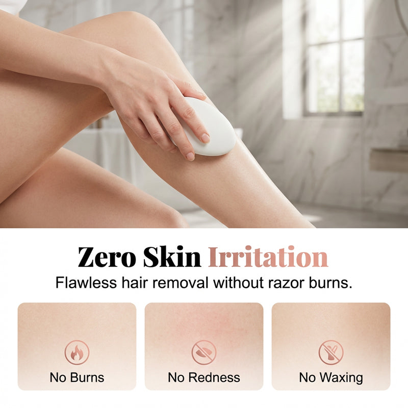 Herramienta de depilación ergonómica con cubierta protectora