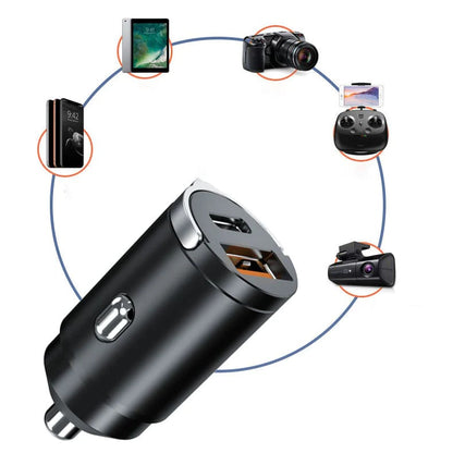Cargador para Auto de Carga Rápida 100W, Multicompatible con USB-C