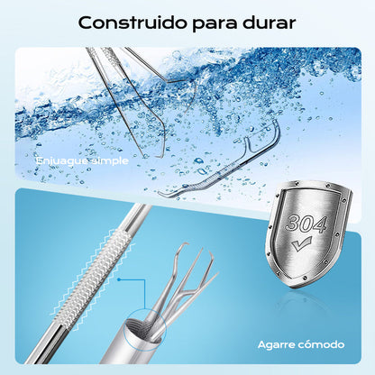 🔥Juego de palillos de dientes de acero inoxidable 7pcs