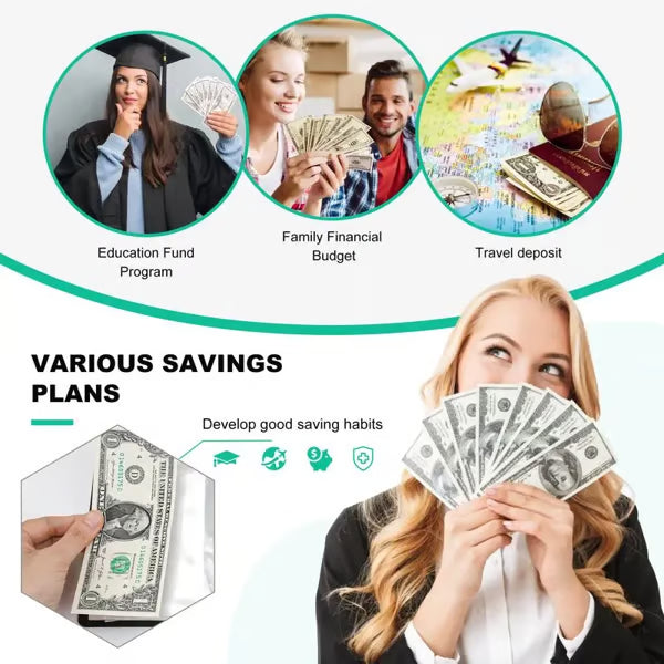 Libro de Retos de Ahorro con Sobres - Planificador Financiero para tus Metas