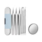 ⚡ ¡50 % DE DESCUENTO! ✨ EXTRACTOR DE PUNTAS NEGRAS DE ACERO INOXIDABLE: juego de 7 piezas para limpieza profunda, herramientas de precisión para el cuidado facial, esterilizables y respetuosas con la piel 🌟🧴