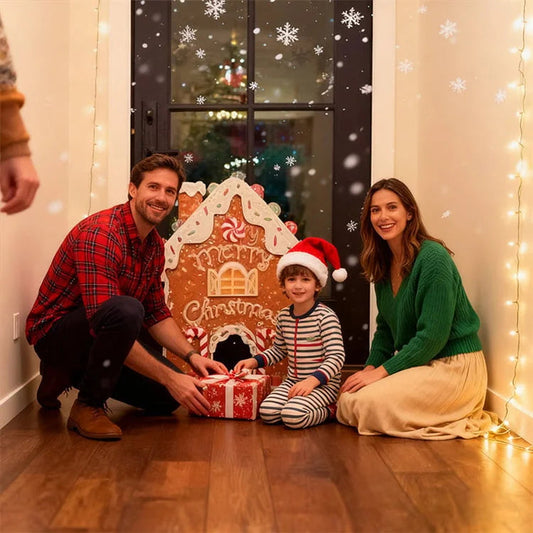 🍪 50% OFF NOW! ✨ Gingerbread Golf Game Set - Festive 2 Putter & 6 Hole Course for Holiday Family Fun! 🎄🏌️‍♂️