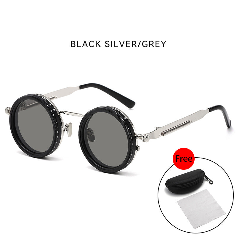 🔥Gafas de sol redondas polarizadas con tinte ajustable
