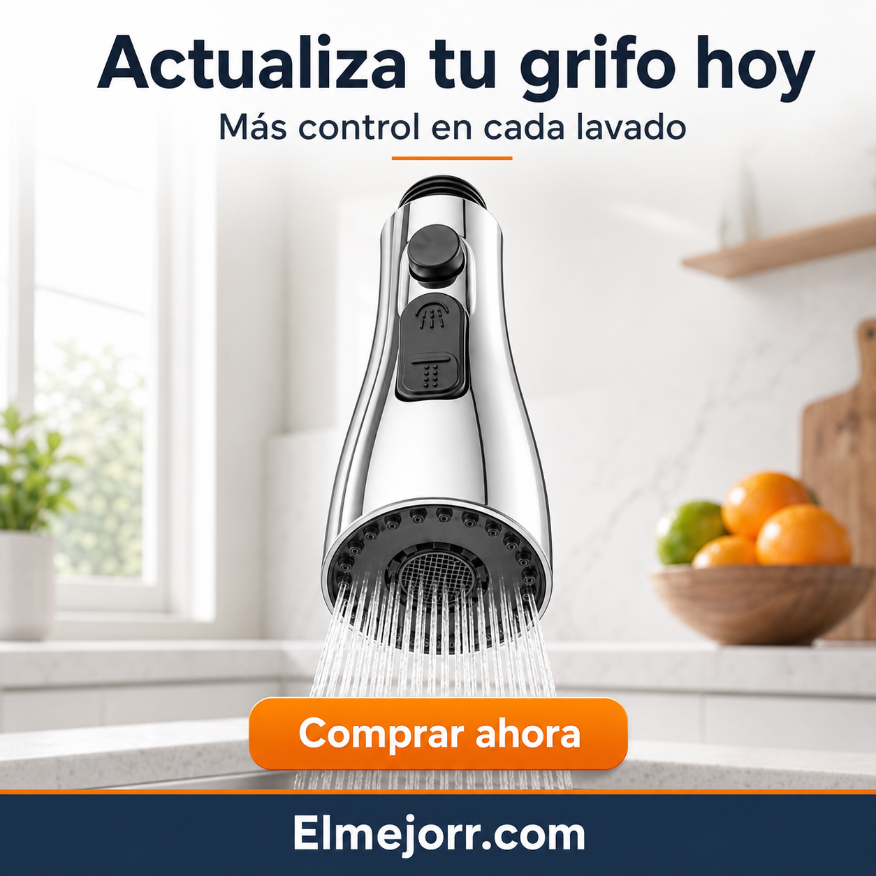 Extensor de grifo a prueba de Salpicaduras con 9 juntas para Fregadero de Baño de Cocina