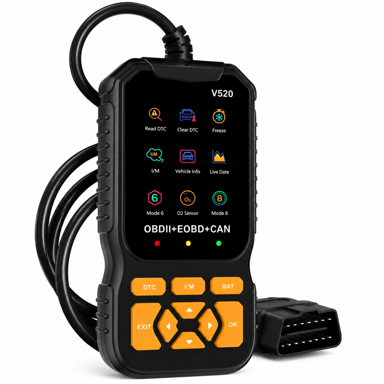 🥳OFERTA ESPECIAL 2026🥳🔧 Escáner OBD2 profesional: lee y borra los códigos de error, los datos en tiempo real y el estado de conformidad I/M. Funciona en coches fabricados a partir de 1996. 🛠️✨