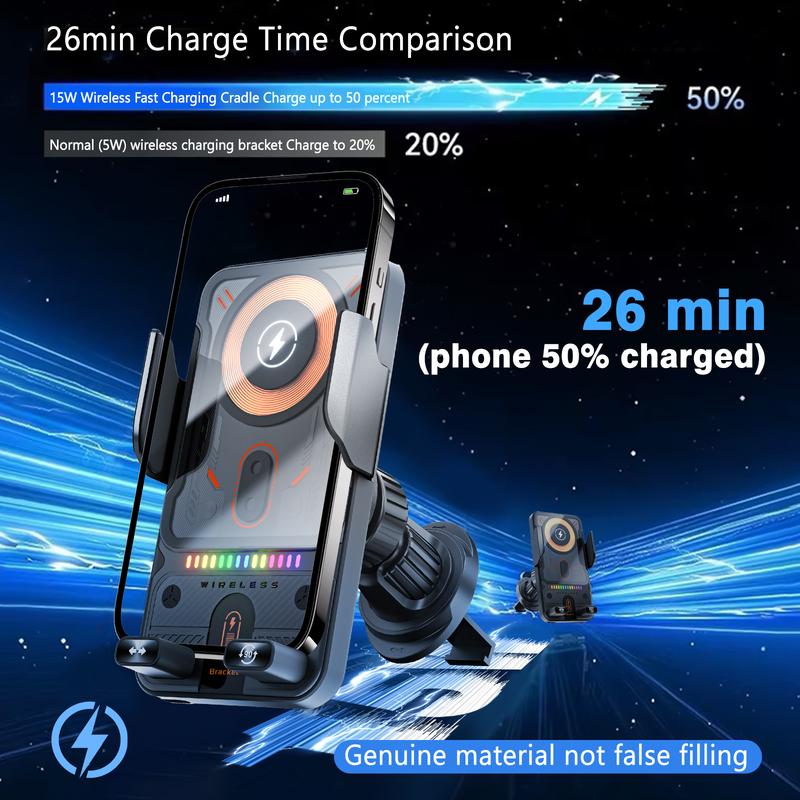 🔥【1° Más Vendido】🔥Carga lenta/soporte inestable?⚡ Conductores recomiendan! 15W 2026+🔒 Super Estable+🌐 Universal!