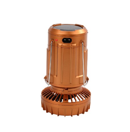 🔥Luz LED portátil para acampar con ventilador