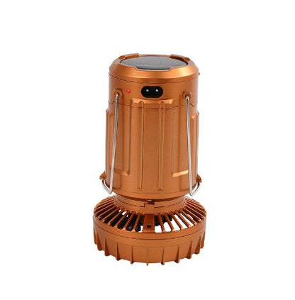 🔥Luz LED portátil para acampar con ventilador