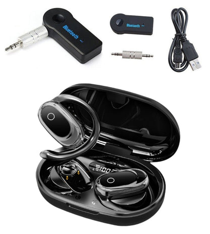 Auriculares Inalámbricos de Oreja Abierta con Pantalla LED