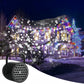 Proyector de Copos de Nieve 3D ❄️✨ Iluminación LED Giratoria para Navidad