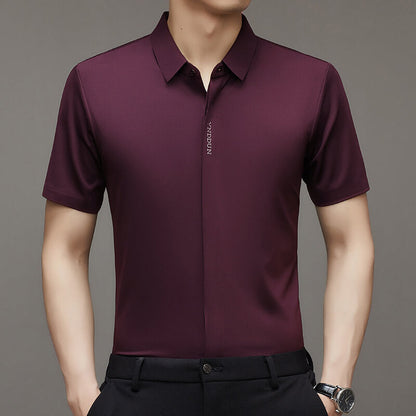 🔥Nuevos Ingresos🔥Camisa de Vestir en Seda Térmica de Secado Rápido