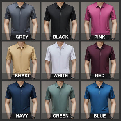 🔥Nuevos Ingresos🔥Camisa de Vestir en Seda Térmica de Secado Rápido