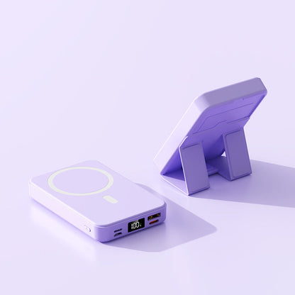 🔥Por tiempo limitado 50% de descuento⚡Batería externa inalámbrica portátil con imán (10000mAh)