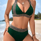 🔥Last Day Promotion 50% OFF🔥Sexy V-neck Women's Holiday Swimsuit With Wavy Pattern