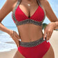🔥Last Day Promotion 50% OFF🔥Sexy V-neck Women's Holiday Swimsuit With Wavy Pattern