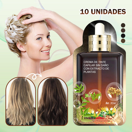 🔥Rebajas de último día 50%🔥Crema para teñir el cabello sin dañar con extracto de plantas