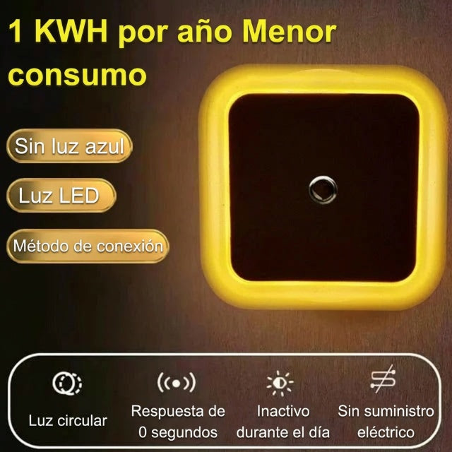 Foco LED Inteligente con Sensor de Luz y Ahorro de Energía