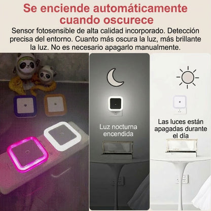 Foco LED Inteligente con Sensor de Luz y Ahorro de Energía