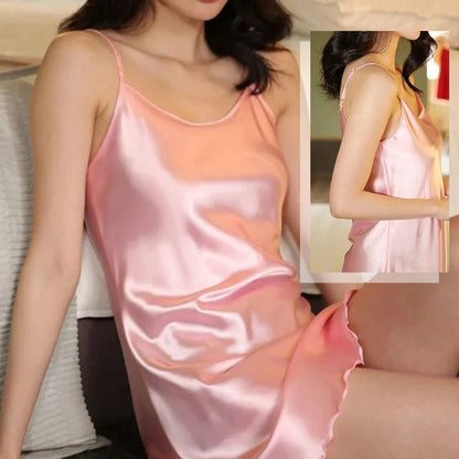 ⏳Compra uno y llévate otro gratis 🎁 Pijama de una pieza de seda helada ultrafina para mujer