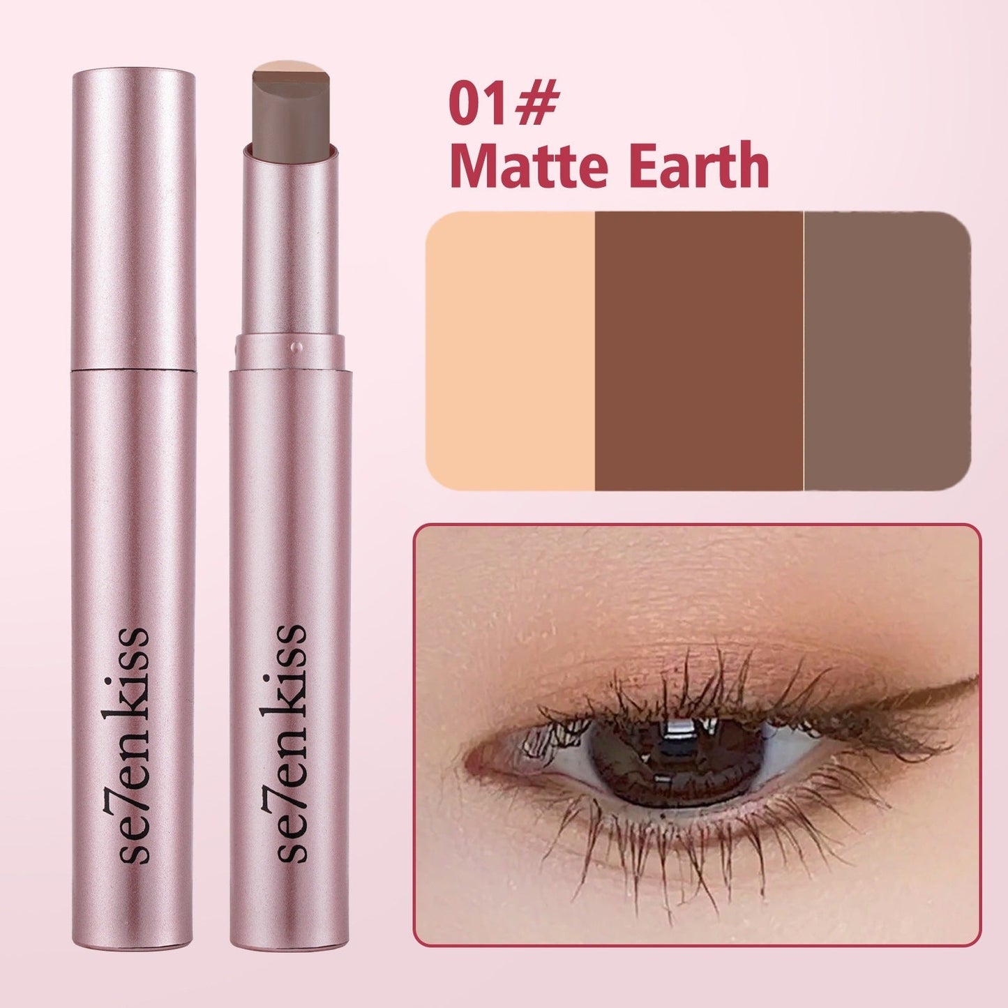 🏆 Oferta Flash ⚡ ¡+50K vendidos! Casi agotado – 💥 Lápiz de sombra de ojos 3 colores