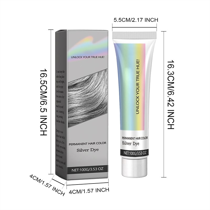 Tinte para Cabello Plata 2 en 1 con Extractos Naturales