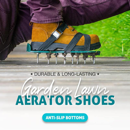 Zapatos Aireadores de Césped con 26 Púas – Sin Doblarse, Solo Camina