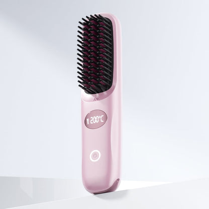 Plancha de Cabello Inalámbrica 2 en 1 con Pantalla LED