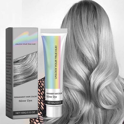 Tinte para Cabello Plata 2 en 1 con Extractos Naturales