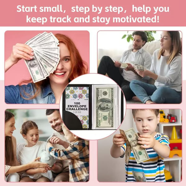 Libro de Retos de Ahorro con Sobres - Planificador Financiero para tus Metas