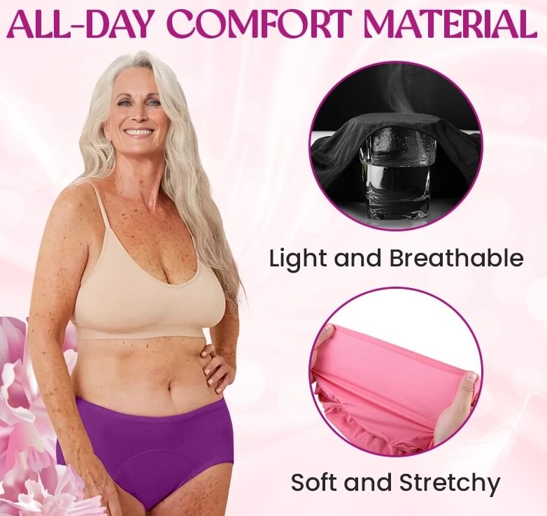 🔥Compra 5 y llévate 5 gratis🔥Bragas de cintura alta a prueba de fugas para mujer