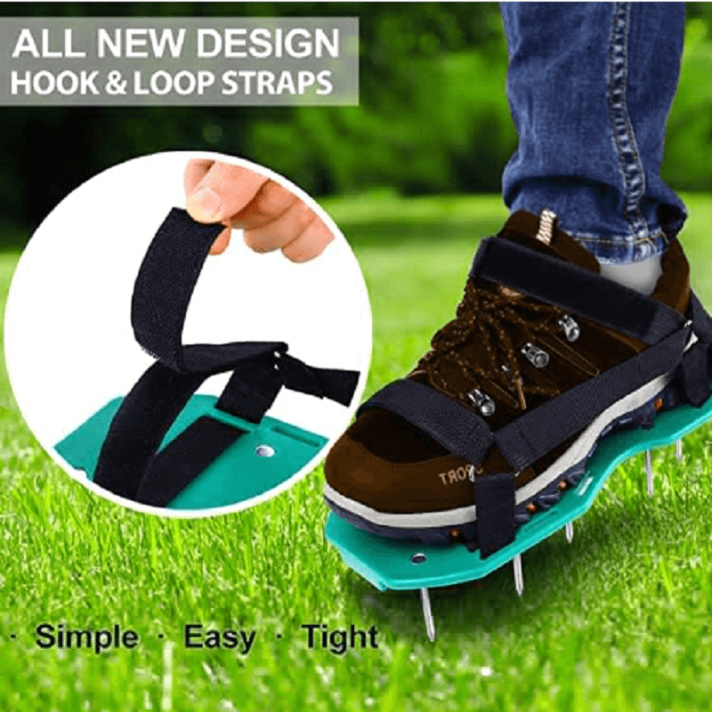 Zapatos Aireadores de Césped con 26 Púas – Sin Doblarse, Solo Camina