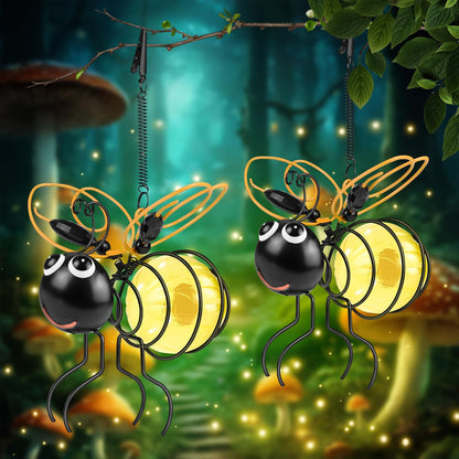 🐝Envío gratuito y 50 % de descuento🐝Lámpara solar colgante con forma de abeja para exteriores