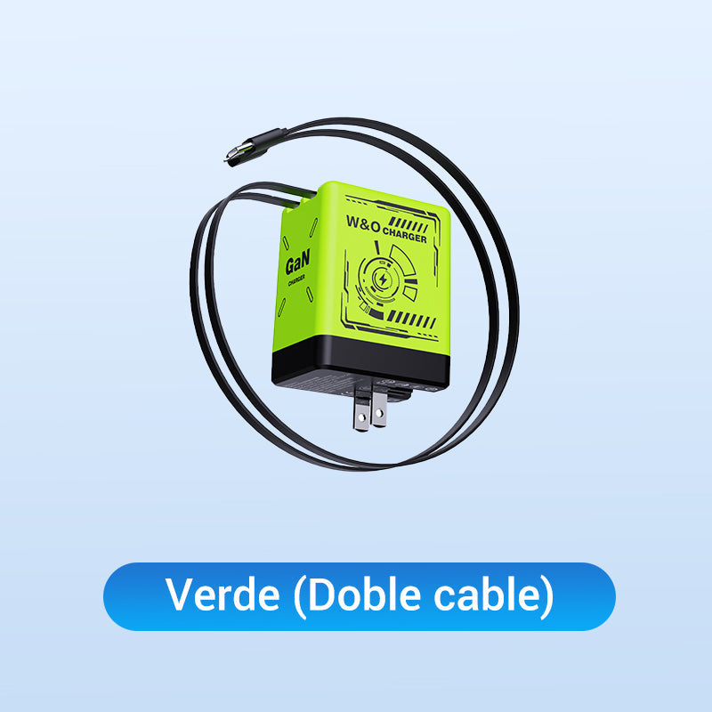 ⏳Especial por tiempo limitado⏰Adaptador de carga rápida con cable y conector tipo C retráctil