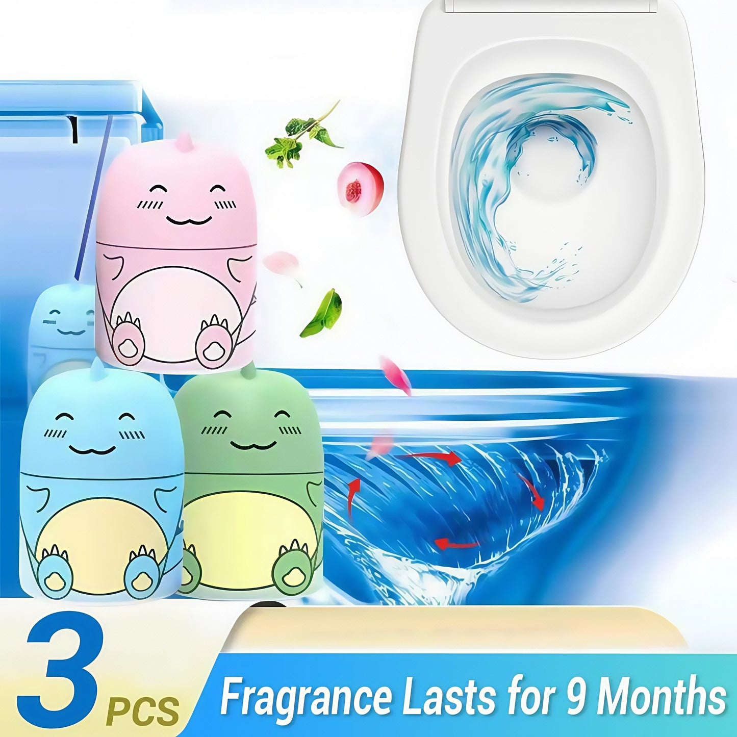 🏆【1º en Productos de limpieza para el baño】📢📢Compra 2 y llévate 1 gratis⏰Limpiador y desodorante mágico para el inodoro
