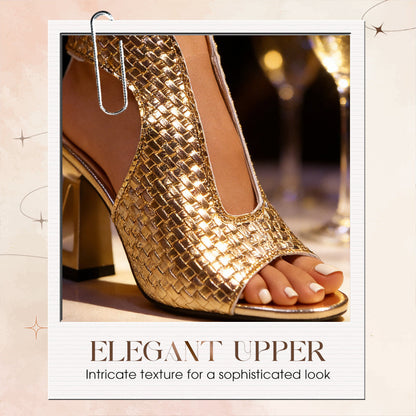 ⏳Descuento del 50 % por tiempo limitado⏰Sandalias elegantes con tacón y punta abierta para mujer👡