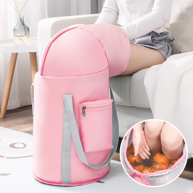 🛁 ¡60% DE DESCUENTO! 💖 BAÑERA PLEGABLE PARA PIES - Diseño Ergonómico Antideslizante, Profundidad Ideal para Alivio Muscular y Relajación Total 👵🎁