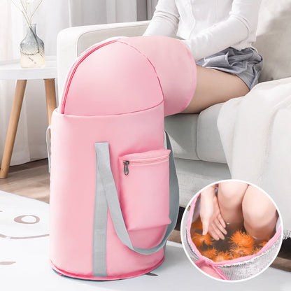 🛁 ¡60% DE DESCUENTO! 💖 BAÑERA PLEGABLE PARA PIES - Diseño Ergonómico Antideslizante, Profundidad Ideal para Alivio Muscular y Relajación Total 👵🎁