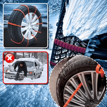 Cadenas de nieve antideslizantes para auto