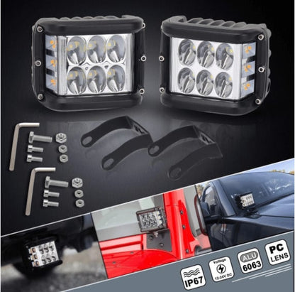 🎉oferta limitada en el tiempo🎉Luz LED bicolor de doble cara para coche.