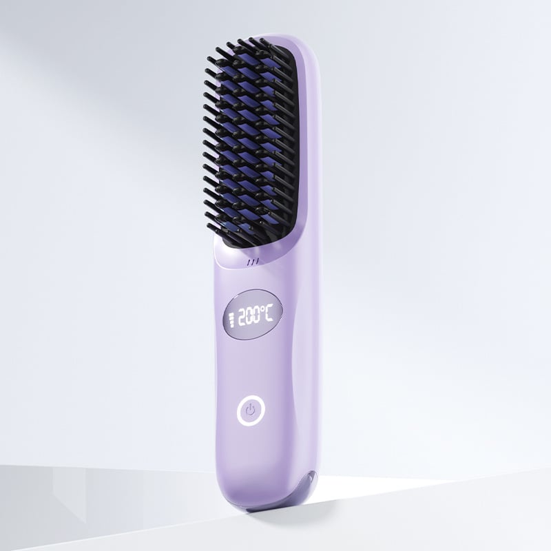 Plancha de Cabello Inalámbrica 2 en 1 con Pantalla LED