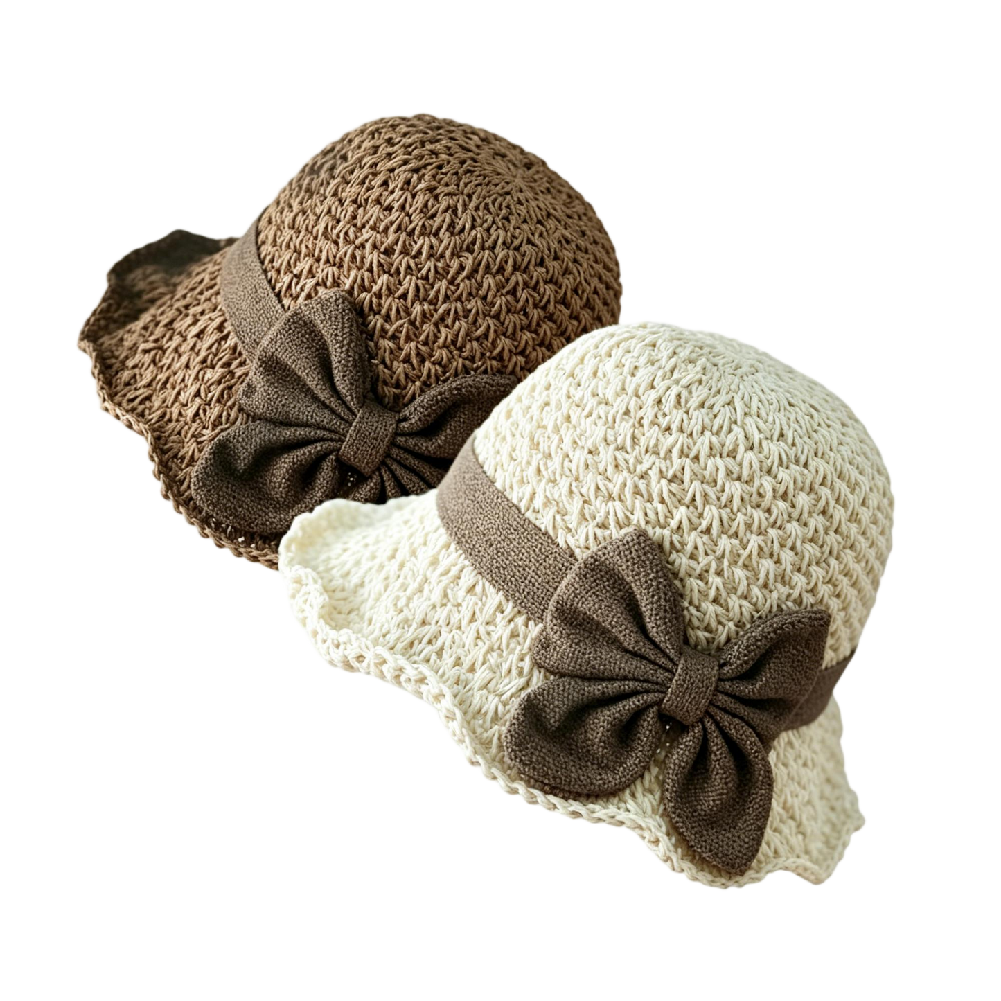 ⏰🔥 ¡Oferta de Verano 50% OFF! 🥳👒 Sombrero de Paja Elegante con Lazo – Transpirable, Plegable y Perfecto para Playa y Viajes 💞💥